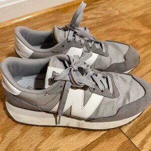 New Balance 237 Gray and White Sneakers